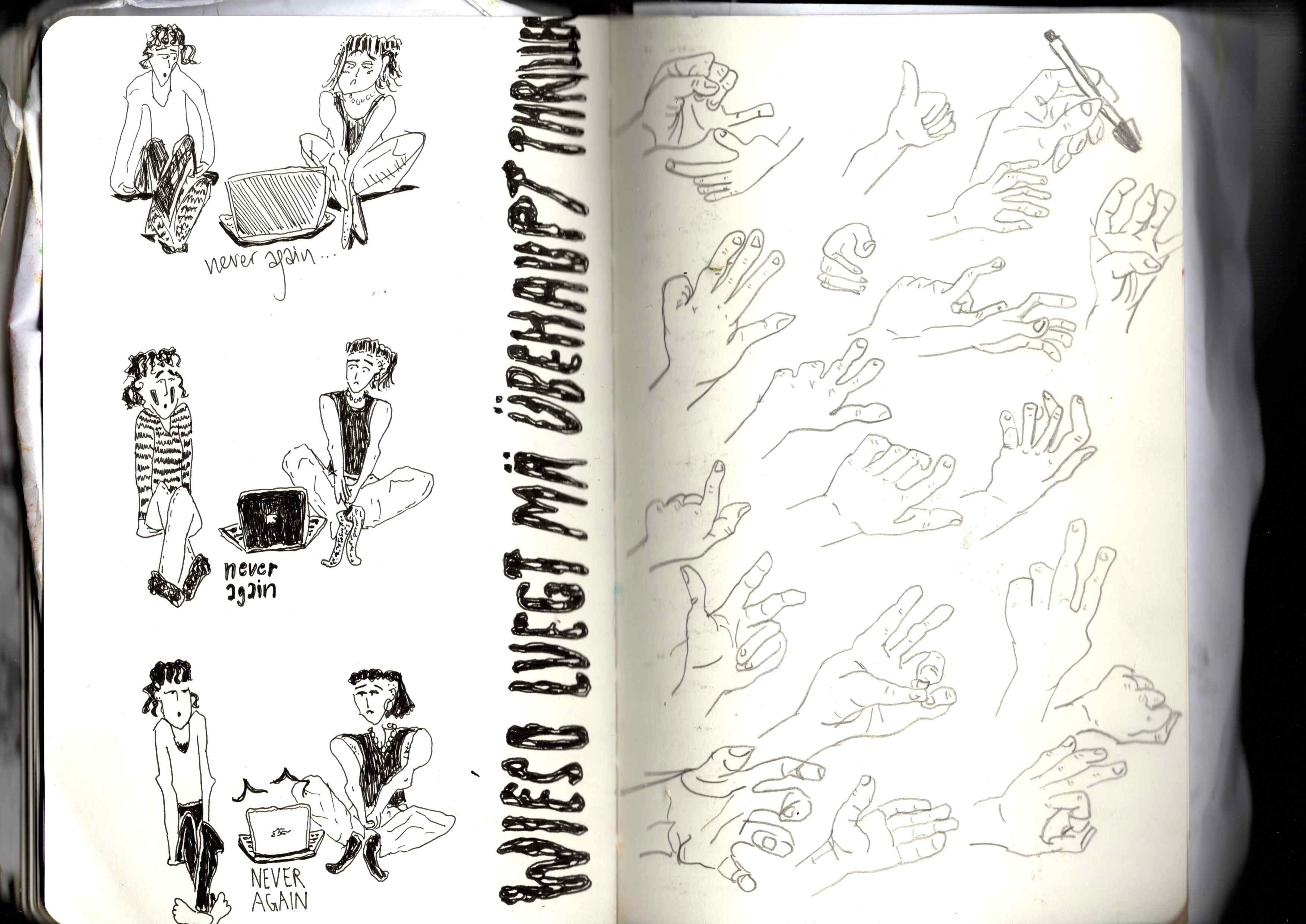 Ausschnitt aus Skizzenbuch 2025:26 d)